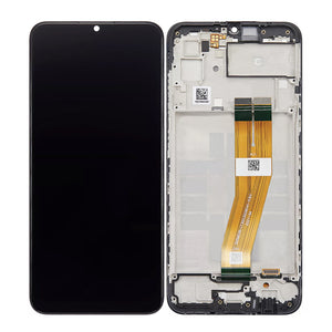 Samsung Galaxy A03 A035F (Non EU) Display And Digitizer With Frame Black Service Pack
