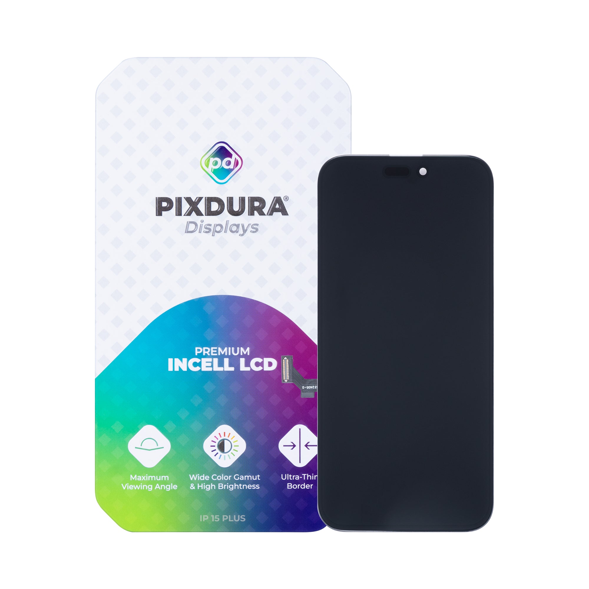 PIXDURA For Apple iPhone 15 Plus Display And Digitizer In-Cell Premium (IC Removable)
