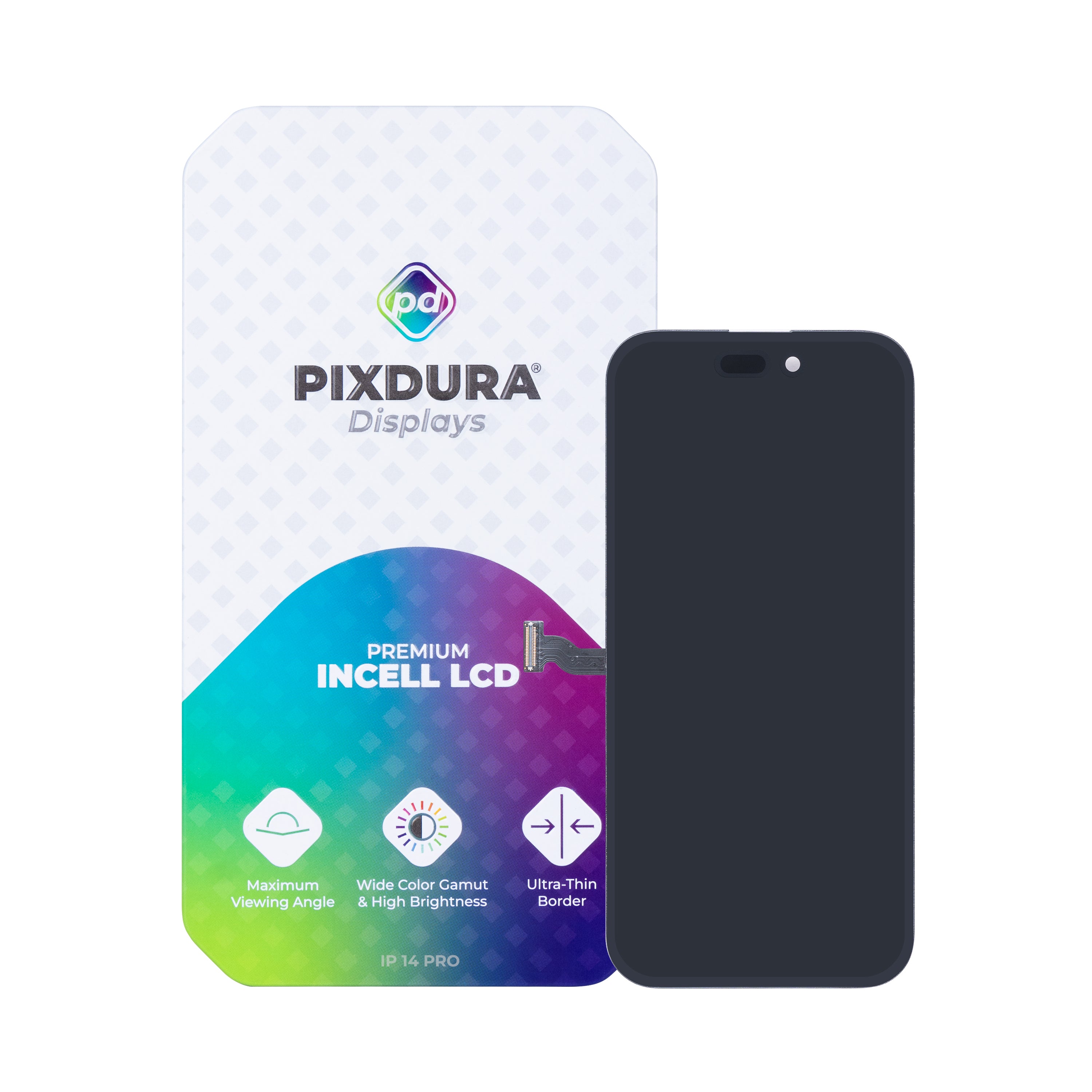 PIXDURA For Apple iPhone 14 Pro Display And Digitizer In-Cell Premium (IC Removable) (120Hz)