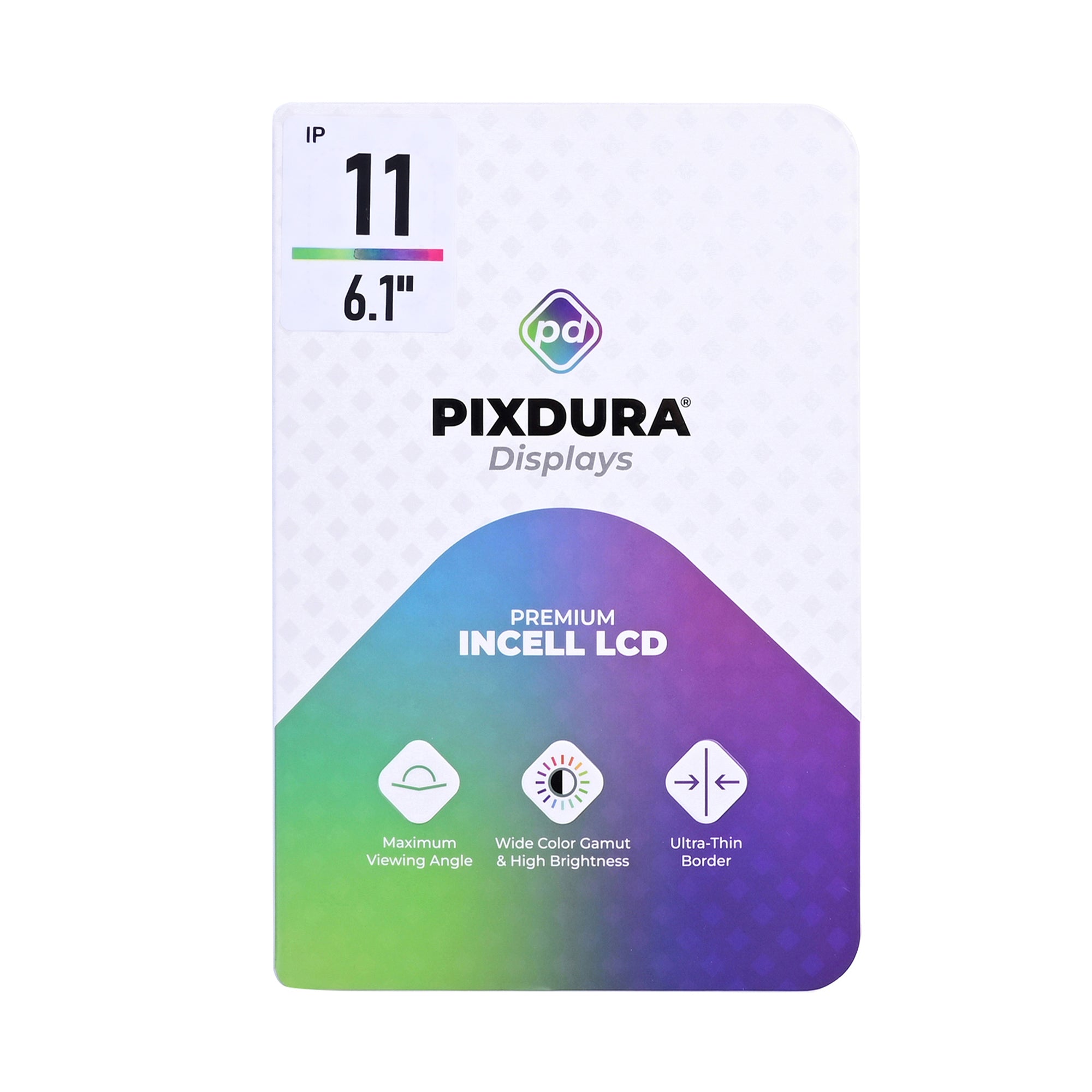 PIXDURA For Apple iPhone 11 Display And Digitizer In-Cell Premium (IC Removable) (60Hz)