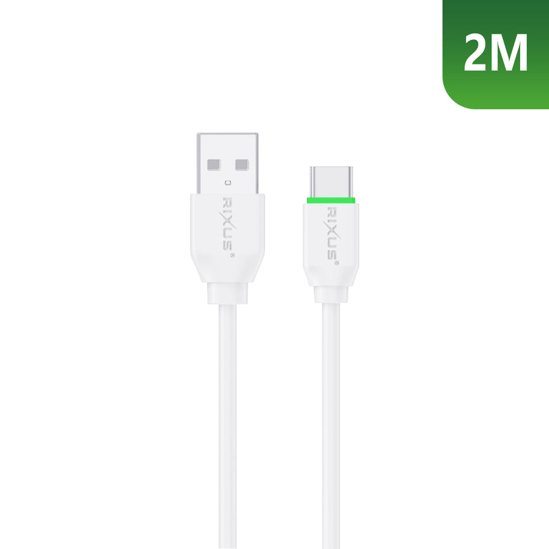 Rixus RXU82C Boost Data Cable USB-C 2m White