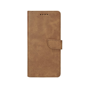 Rixus Bookcase For Samsung Galaxy A21s Light Brown