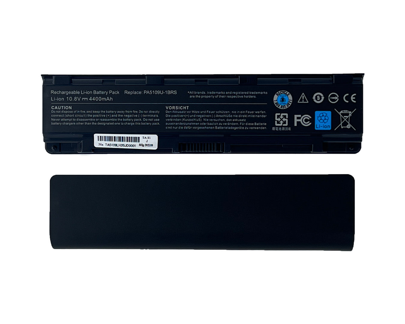 Toshiba 5109 Laptop Battery Black (10.8V 4400mAh) Batteries