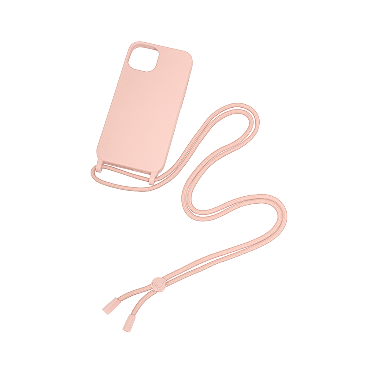 Rixus TPU Necklace Cord Cover For Apple iPhone 13 Pink