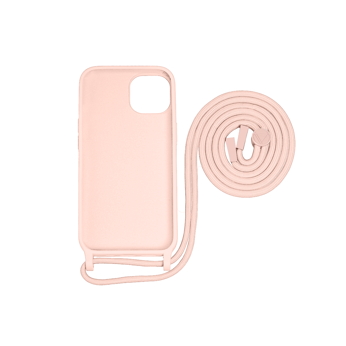 Rixus TPU Necklace Cord Cover For Apple iPhone 13 Pink