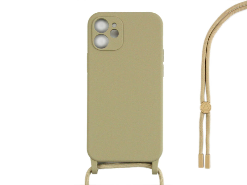 Rixus TPU Necklace Cord Cover For Apple iPhone 11 Gold