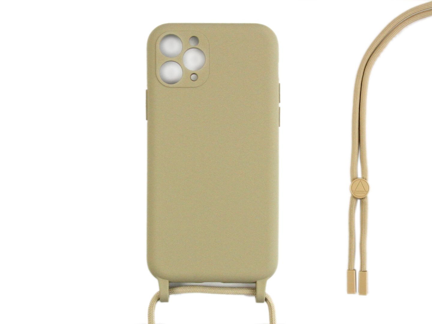 Rixus TPU Necklace Cord Cover For Apple iPhone 11 Pro Max Gold
