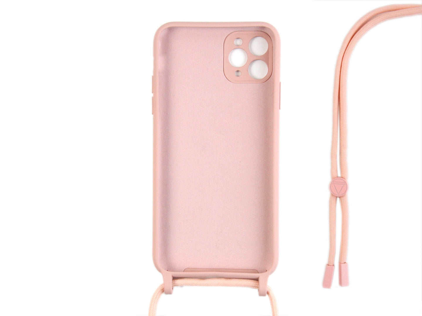 Rixus TPU Necklace Cord Cover For Apple iPhone 11 Pro Pink