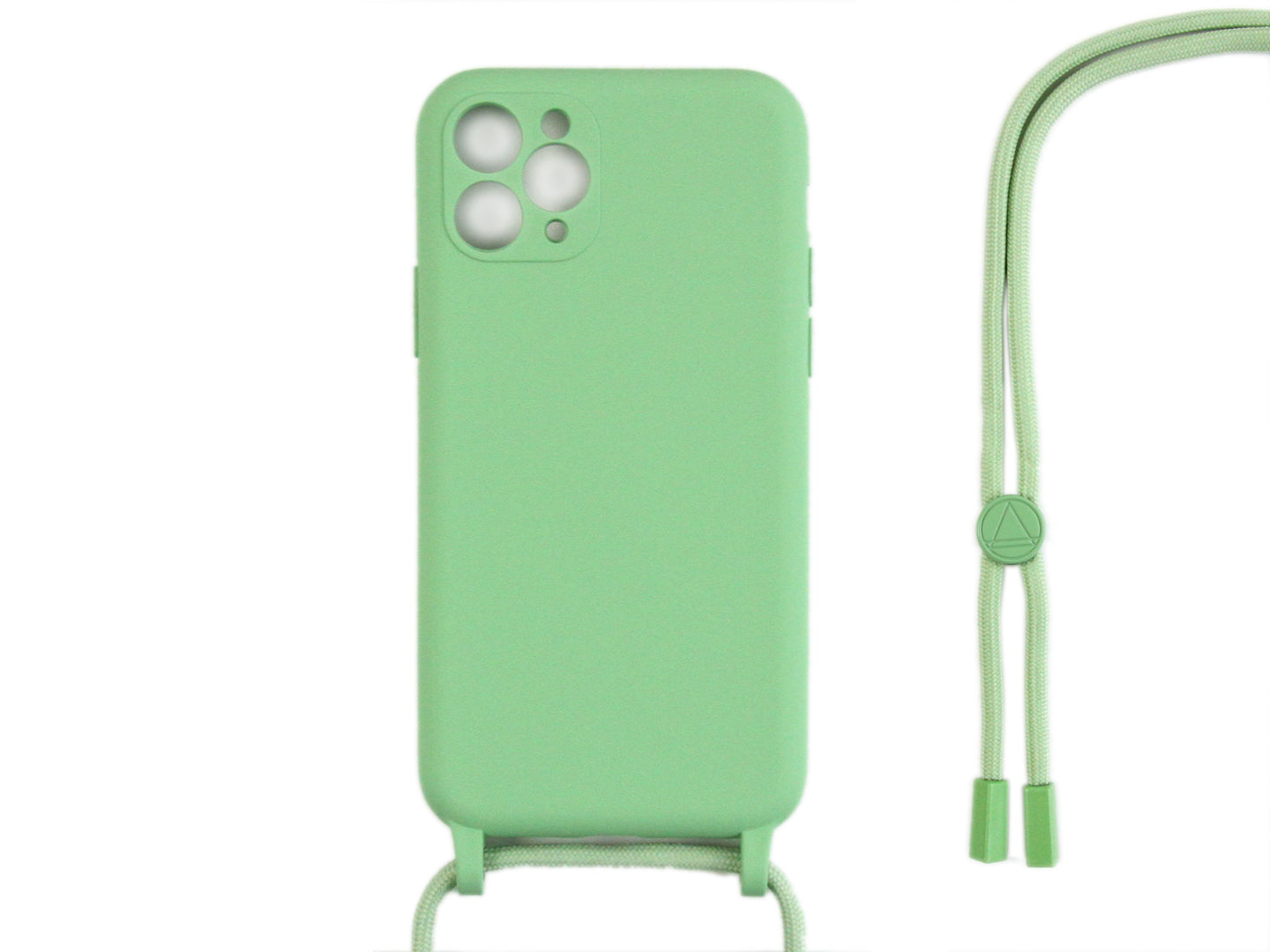 Rixus TPU Necklace Cord Cover For Apple iPhone 11 Pro Matcha