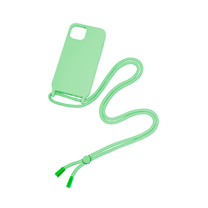Rixus TPU Necklace Cord Cover For Apple iPhone 13 Pro Matcha