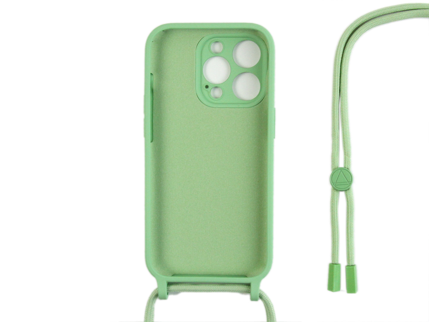 Rixus TPU Necklace Cord Cover For Apple iPhone 13 Pro Matcha