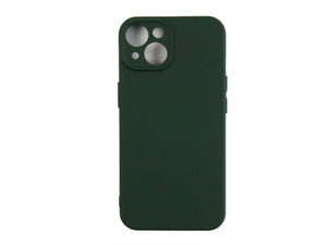 Rixus Soft TPU Phone Case For Apple iPhone 14 Dark Green
