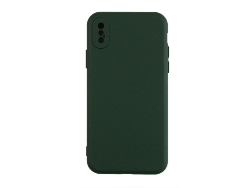 Rixus Soft TPU Phone Case For Apple iPhone X, XS Dark Green