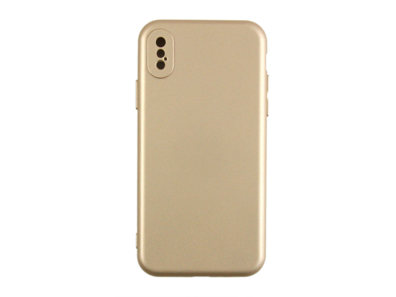 Rixus Soft TPU Phone Case For Apple iPhone X, XS Gold