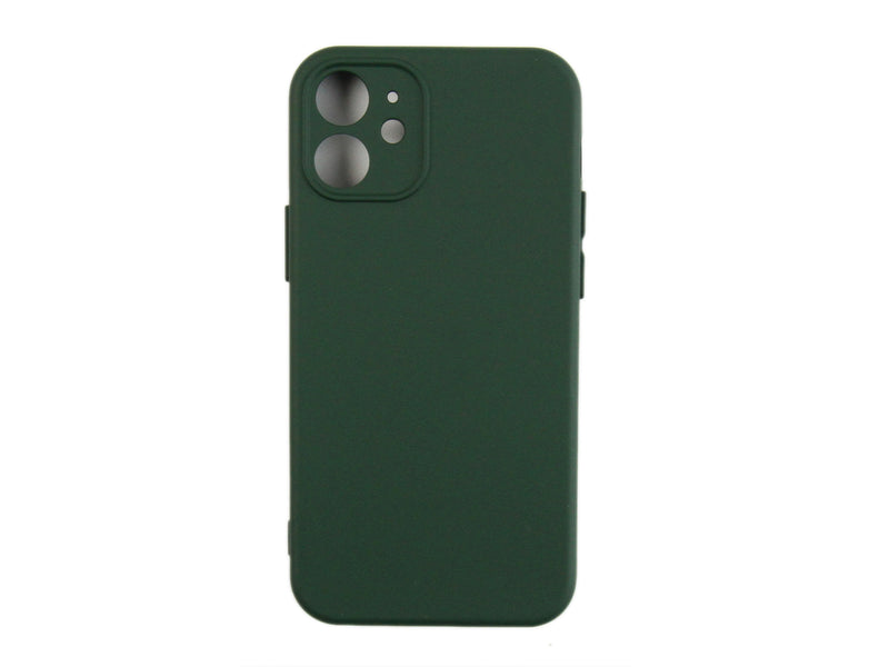 Rixus Soft TPU Phone Case For Apple iPhone 12 Mini Dark Green