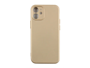 Rixus Soft TPU Phone Case For Apple iPhone 12 Mini Gold