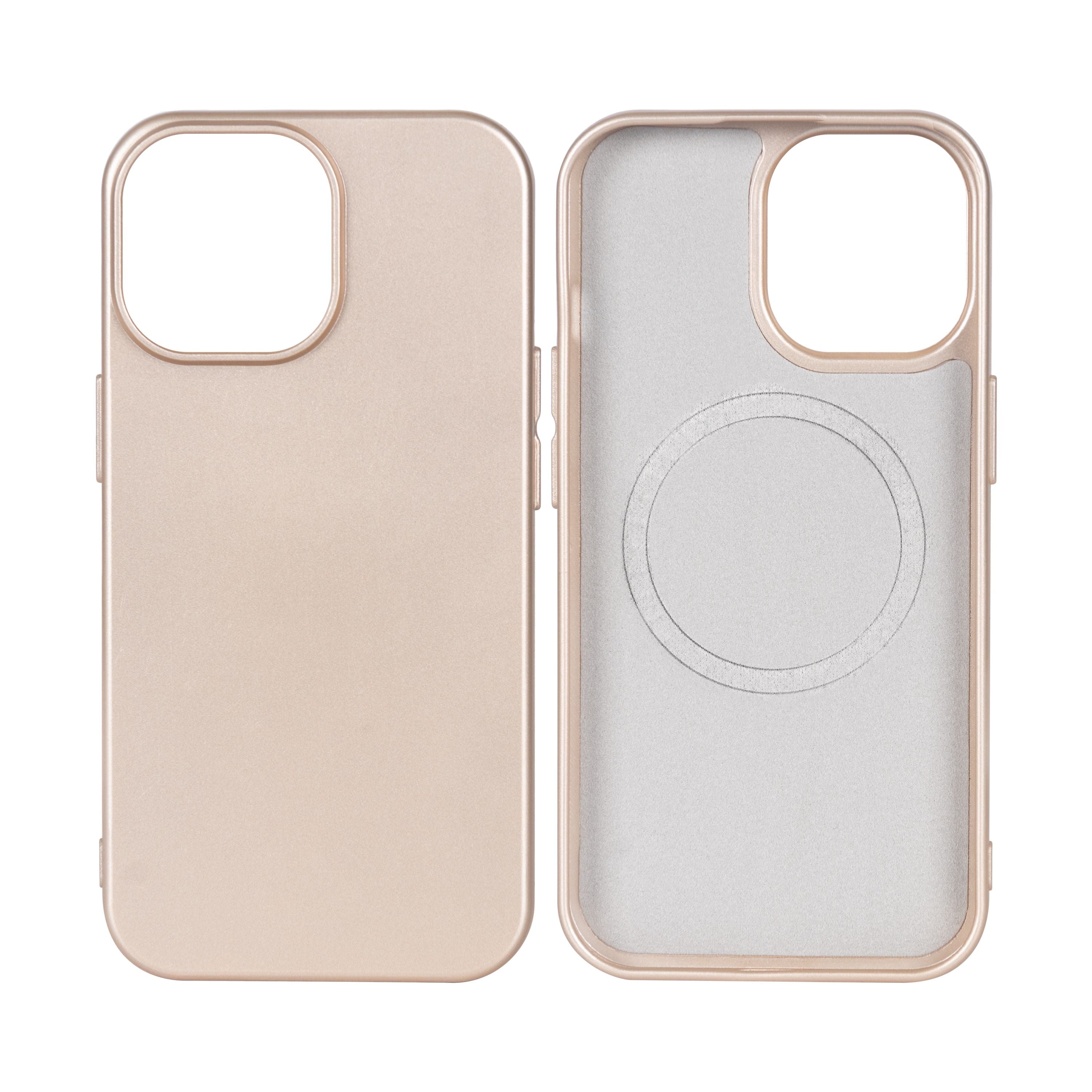 Rixus Soft TPU Phone Case With MagSafe For Apple iPhone 11 Pro Max Gold