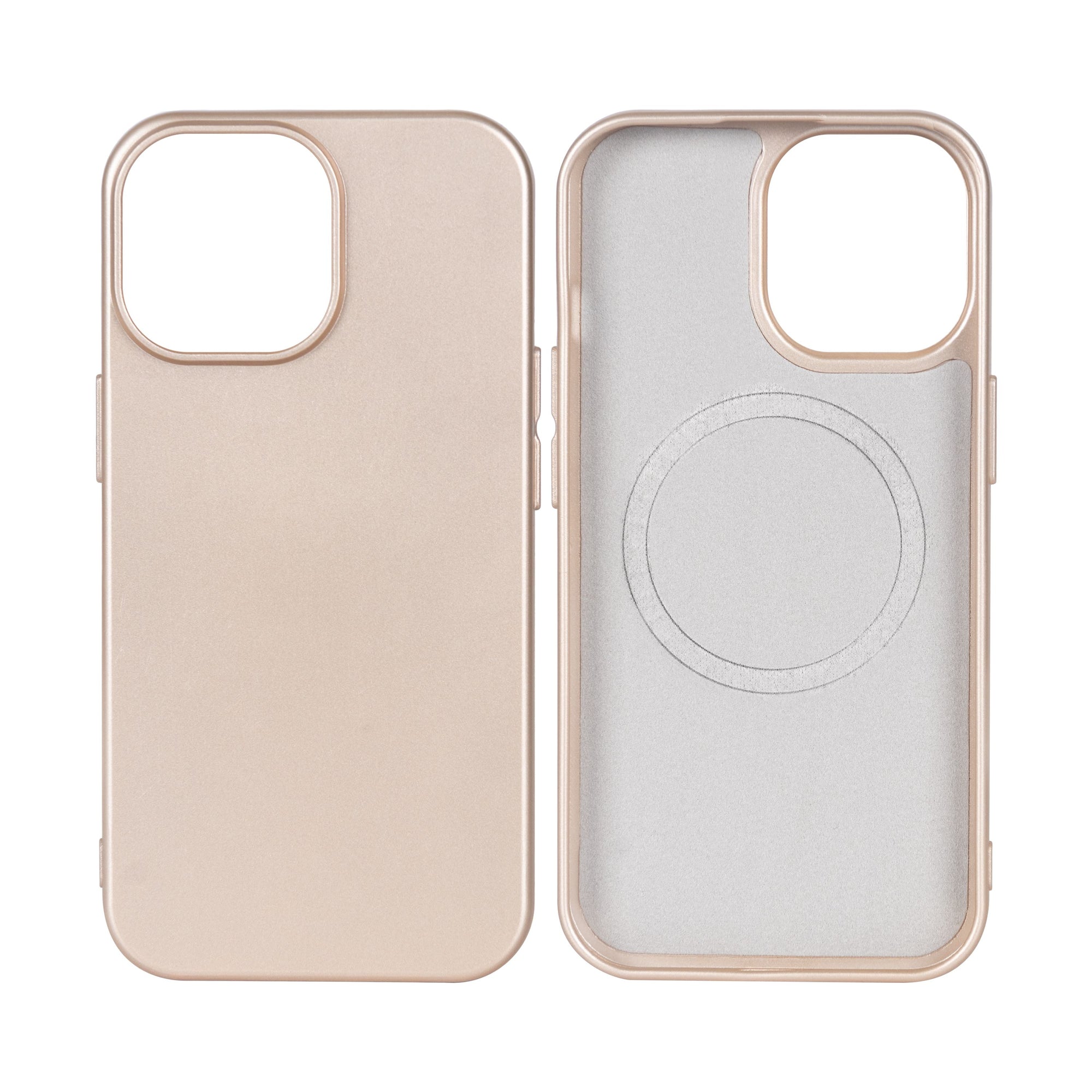 Rixus Soft TPU Phone Case With MagSafe For Apple iPhone 11 Pro Max Gold