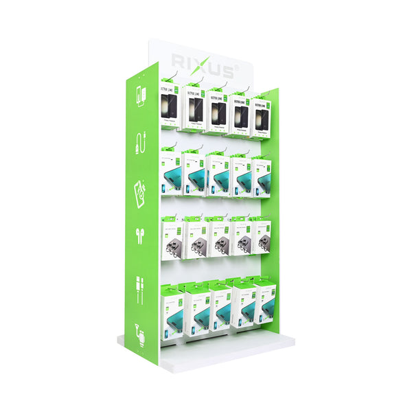 Rixus RXDP03 Double Sided Modular Display Stand  (Self-Assembly)
