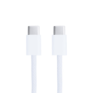 Apple iPhone 15, 16, 17 Series MW493ZM/A USB-C Charge Woven Cable 100cm White Original Retail Box