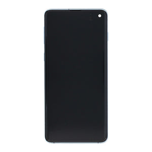 Samsung Galaxy S10 G973F Display And Digitizer With Frame Blue Service Pack