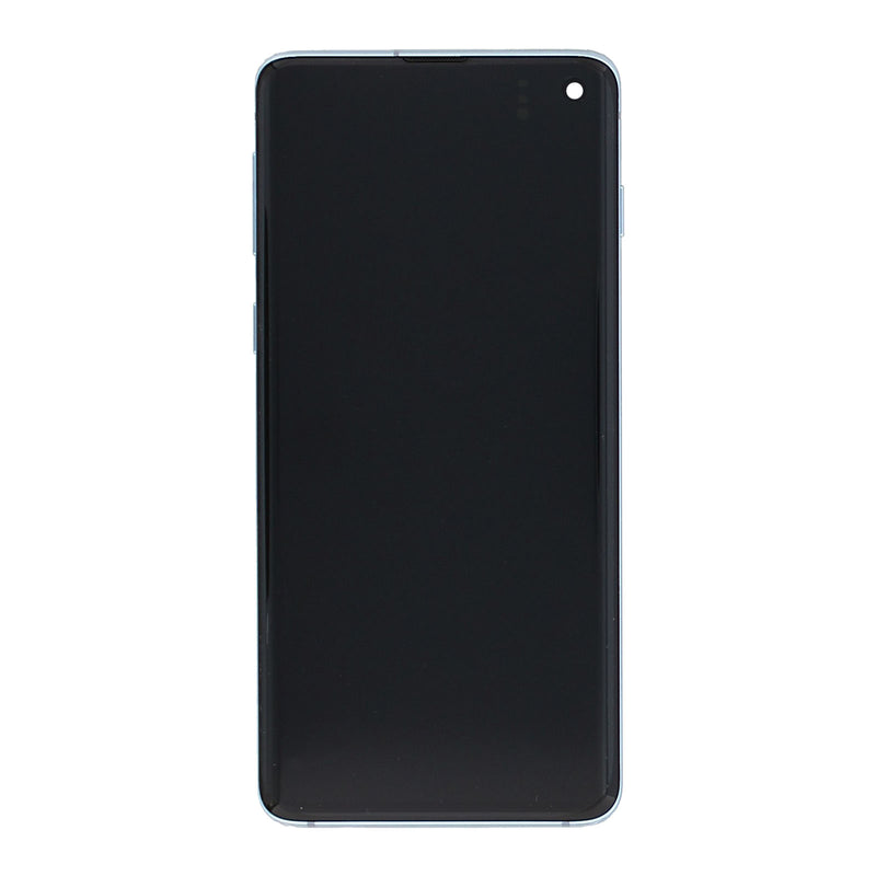 Samsung Galaxy S10 G973F Display And Digitizer With Frame Blue Service Pack