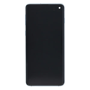 Samsung Galaxy S10 G973F Display And Digitizer With Frame Blue Service Pack