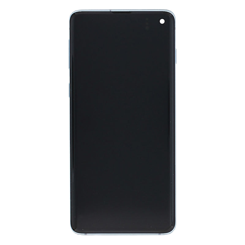 Samsung Galaxy S10 G973F Display And Digitizer With Frame Blue Service Pack