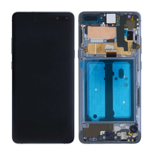 Samsung Galaxy S10 5G G977B Display And Digitizer With Frame Majestic Black Service Pack