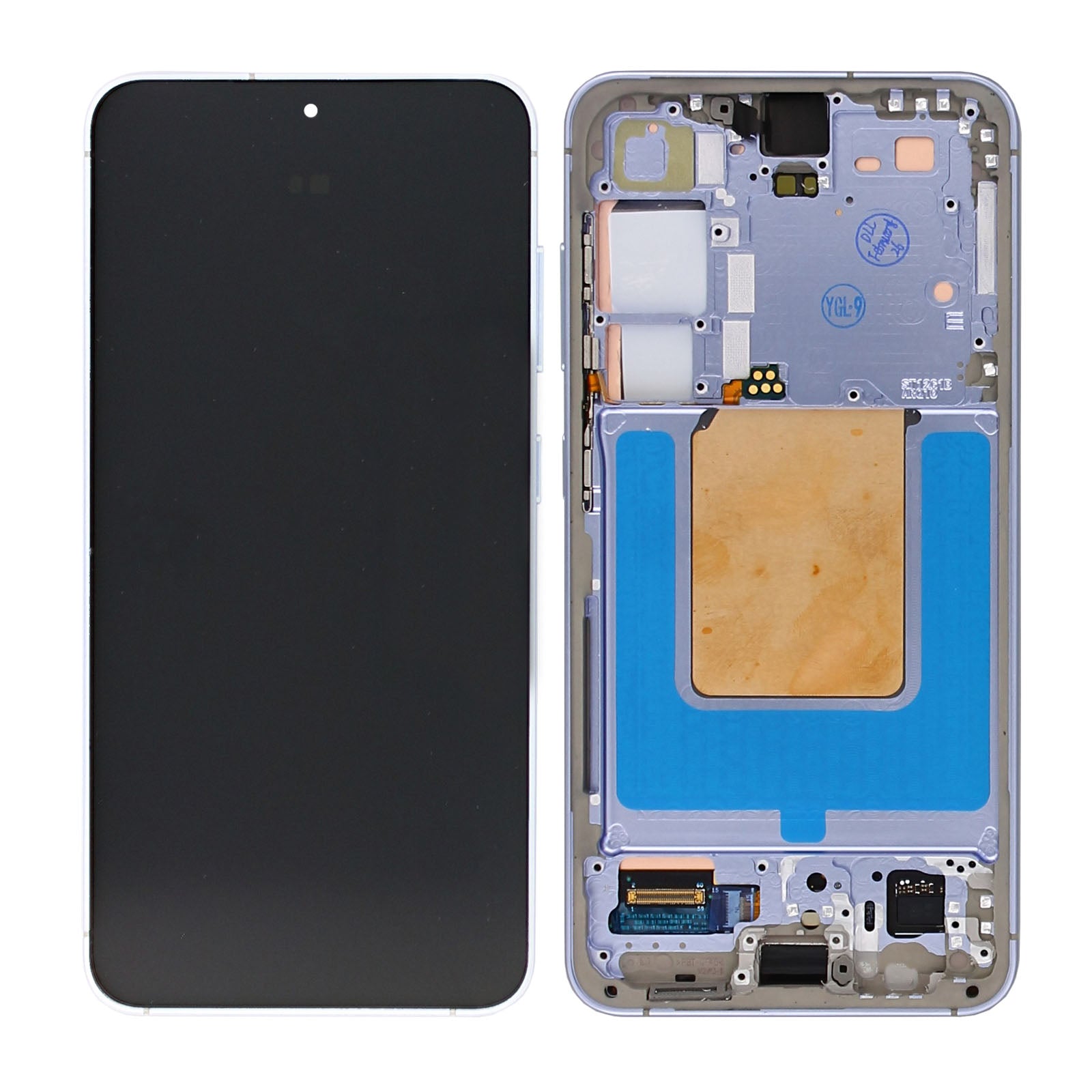 Samsung Galaxy S24 S921B Display And Digitizer With Frame Sapphire Blue Pre-Assembled