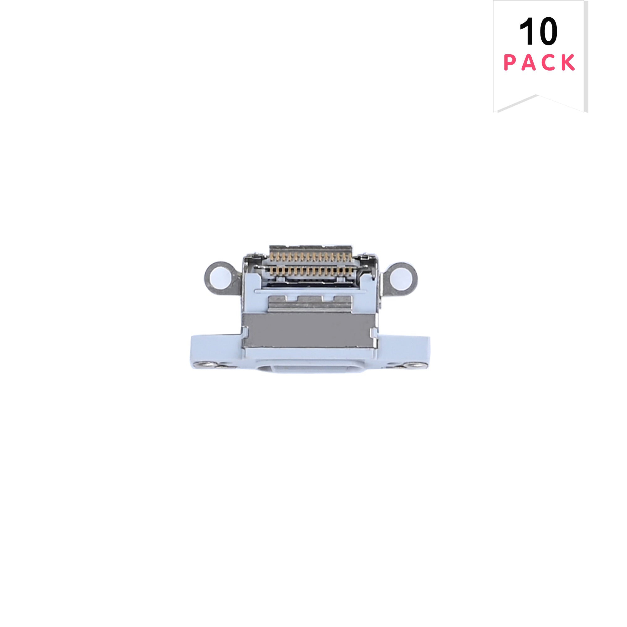 For Apple iPhone 16, 16 Plus System Charging Port White (10pcs)