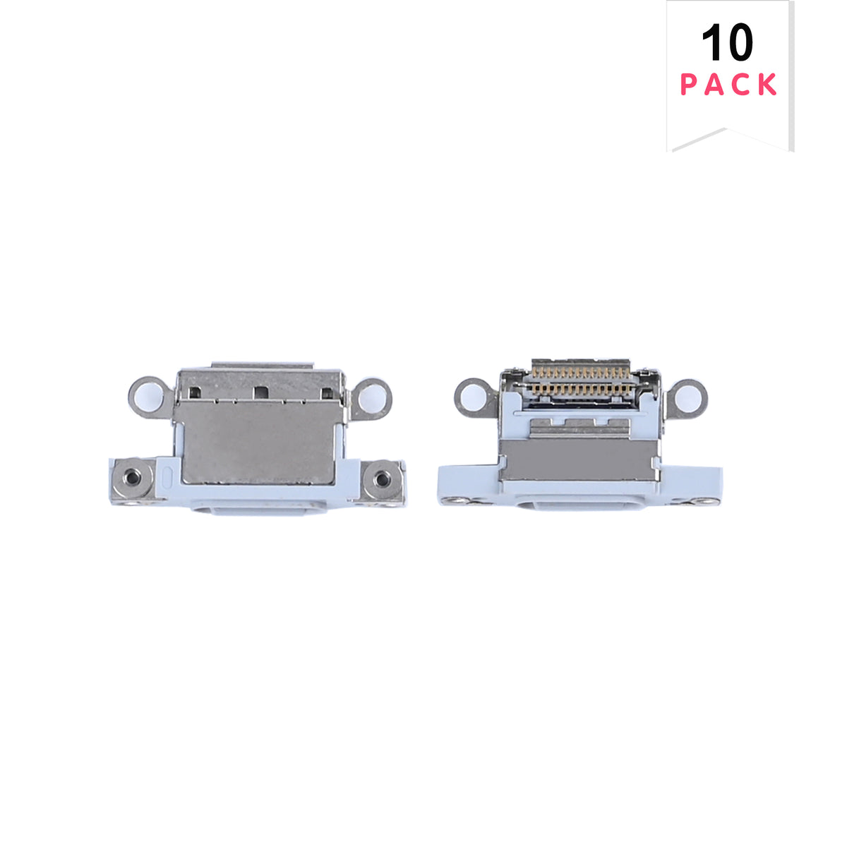 For Apple iPhone 16, 16 Plus System Charging Port White (10pcs)