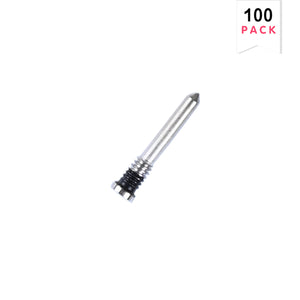 For iPhone 16, 16 Plus, 16 Pro, 16 Pro Max Bottom Screws Silver (100-Pack)