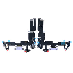 For Apple iPhone 14 Plus System Charging Flex Purple Compatible