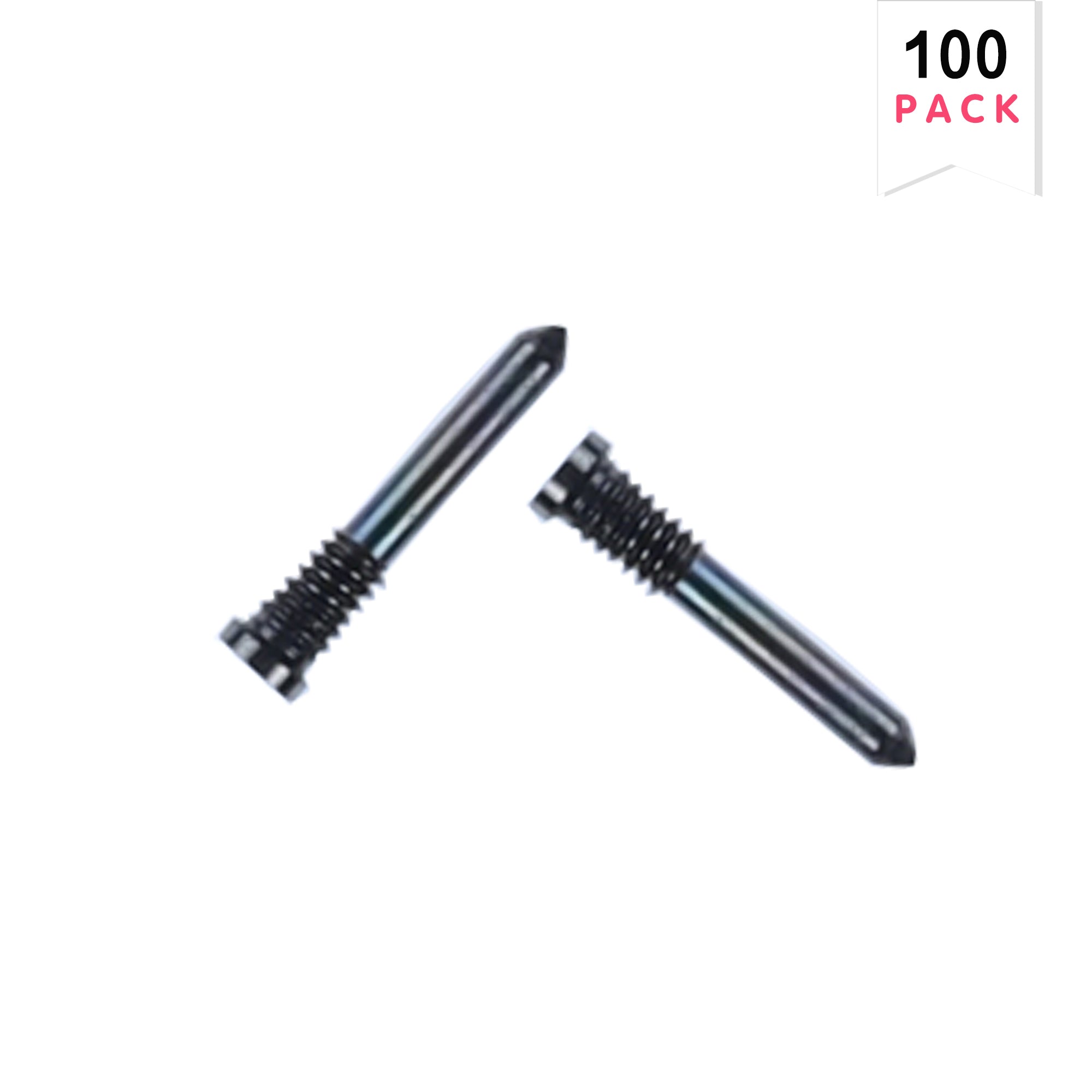 For iPhone 15 Pro, 15 Pro Max Bottom Screws Black Titanium Compatible (100-Pack)