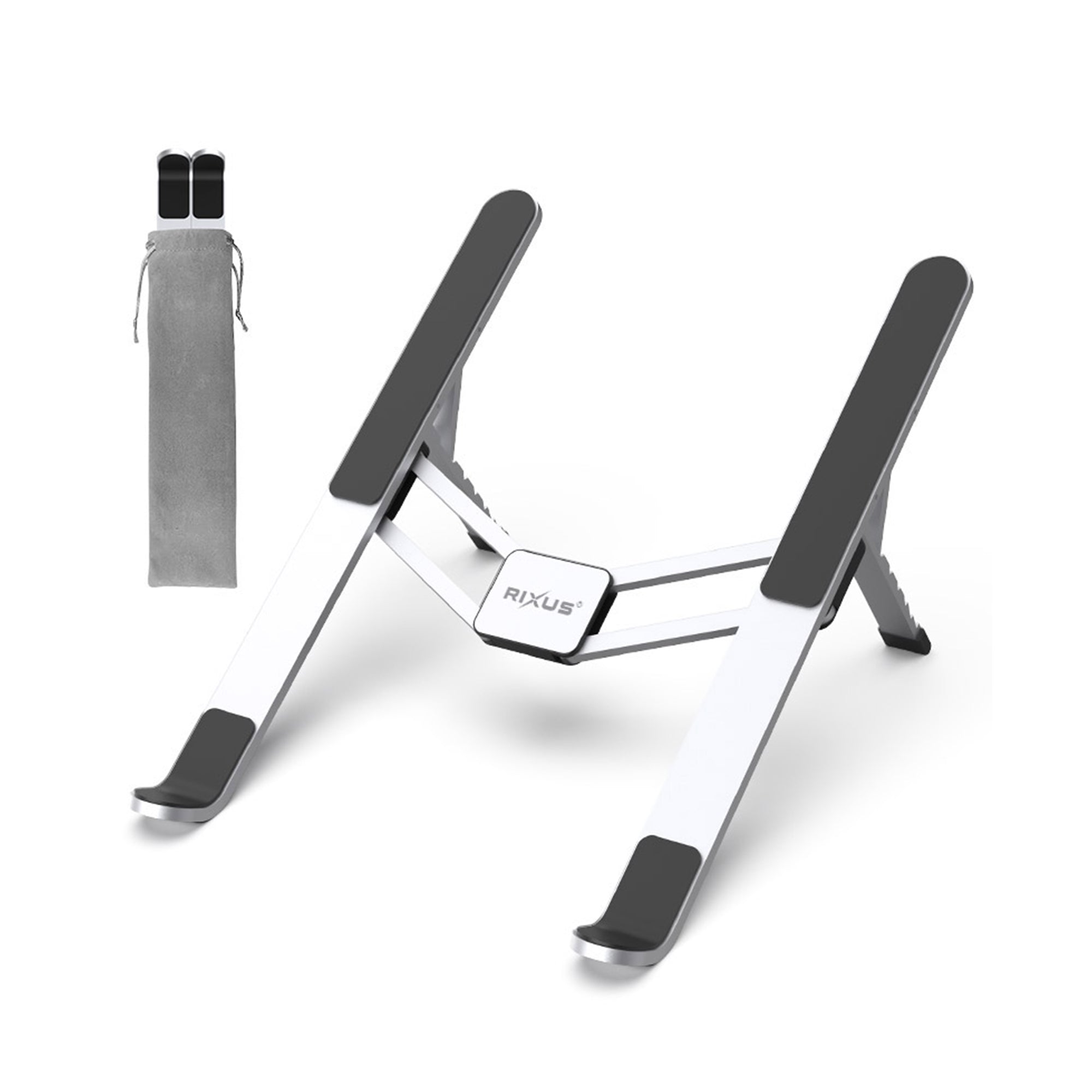 Rixus RXHW46 Laptop Stand Foldable Silver