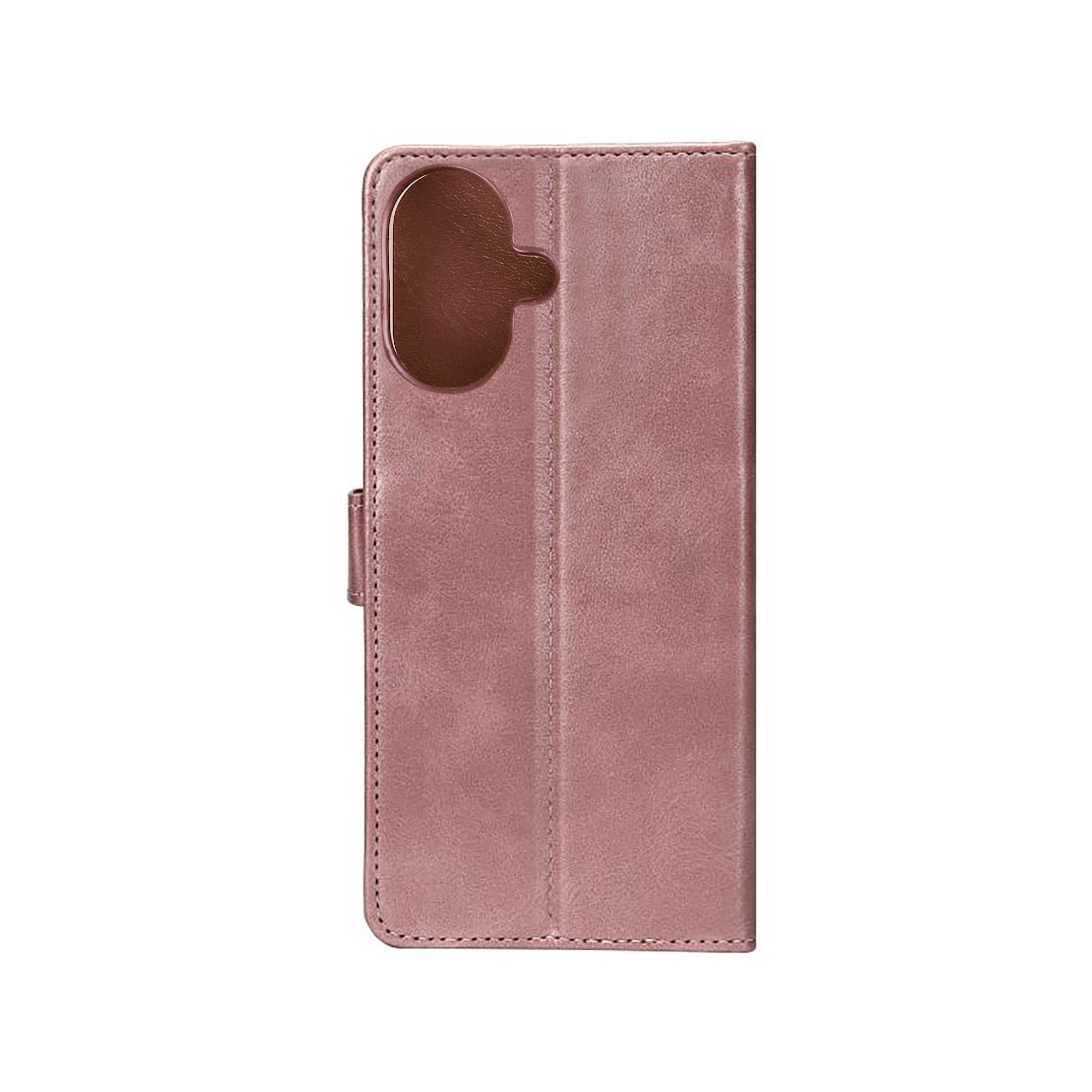 Rixus Bookcase For Samsung Galaxy A07 Pink