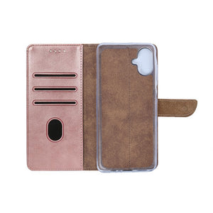Rixus Bookcase For Samsung Galaxy A07 Pink