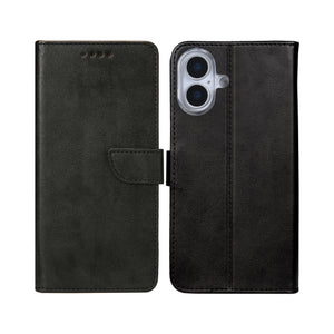 Rixus Bookcase For Apple iPhone 17 Black