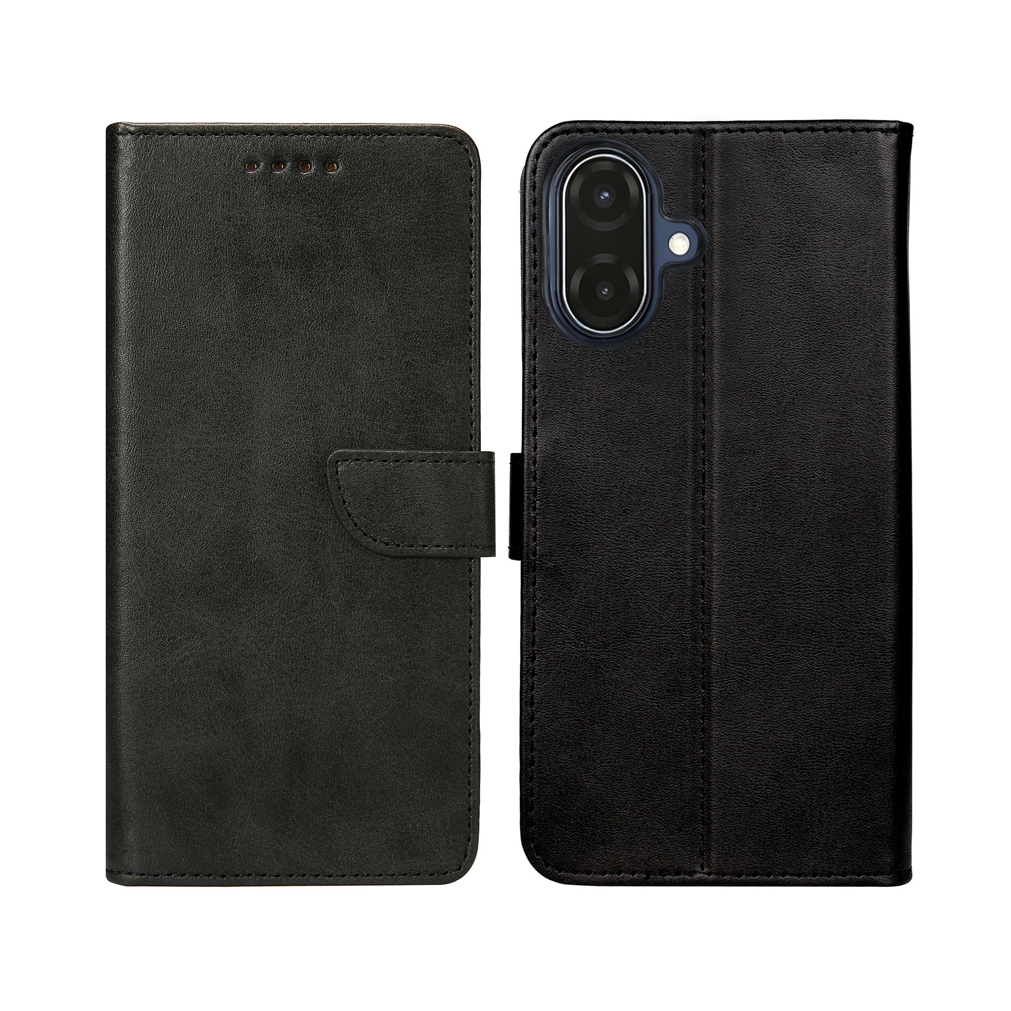 Rixus Bookcase For Samsung Galaxy A07 Black