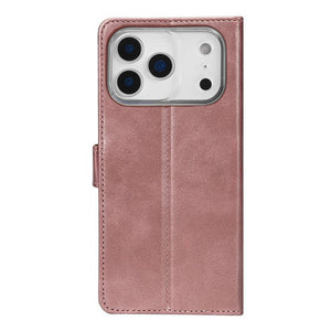 Rixus Bookcase For Apple iPhone 17 Pro Pink