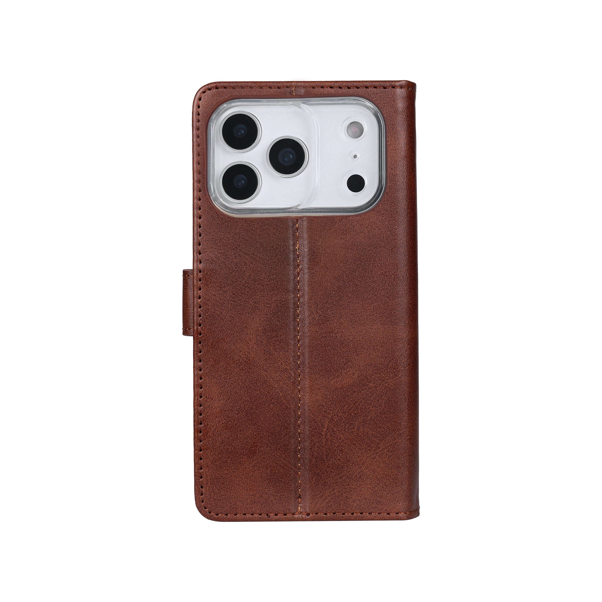 Rixus Bookcase For Apple iPhone 17 Pro Brown
