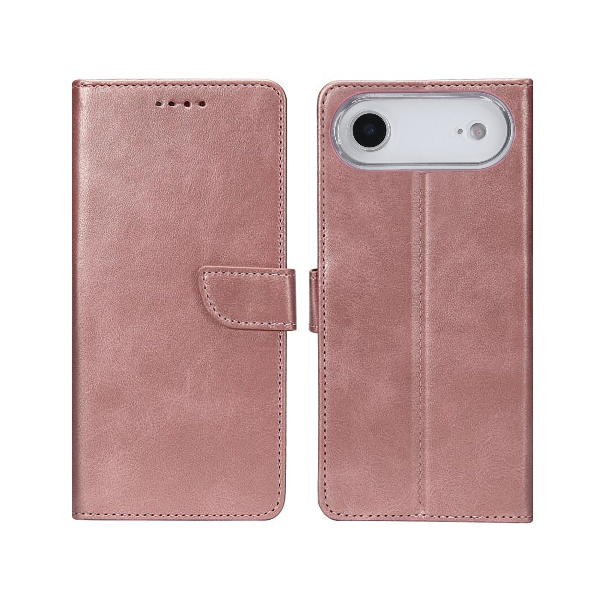 Rixus Bookcase For Apple iPhone 17 Air Pink