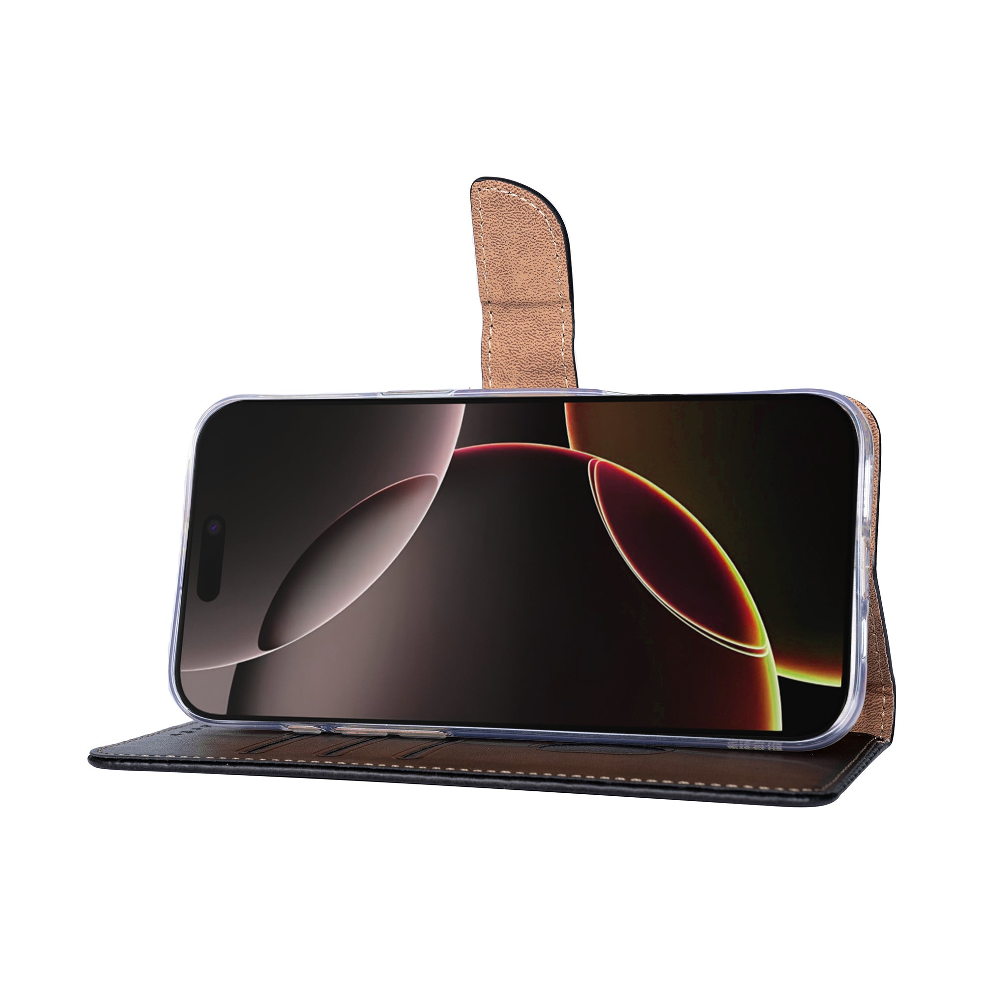 Rixus Bookcase For Apple iPhone 17 Air Black