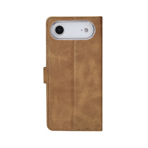 Rixus Bookcase For Apple iPhone 17 Air Light Brown
