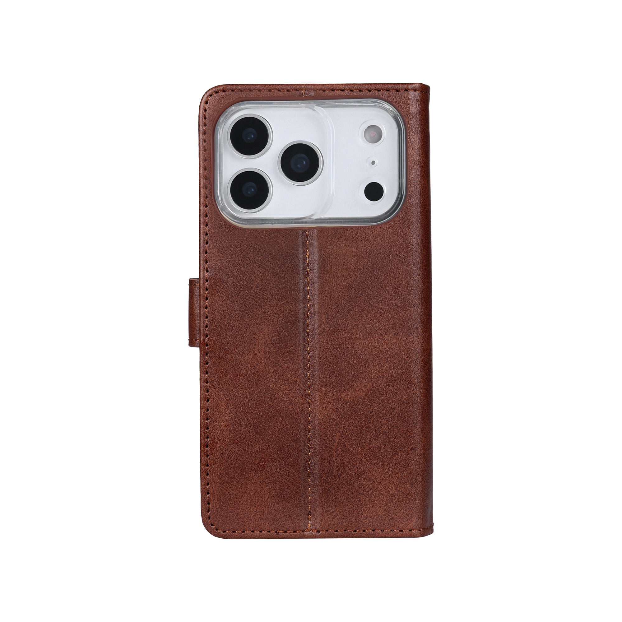 Rixus Bookcase For Apple iPhone 17 Pro Max Brown