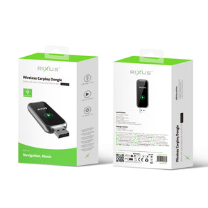 Rixus RXCP03 Wireless Carplay Dongle Metallic Gray