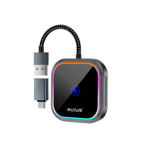 Rixus RXCP05 Wireless Carplay Adapter Metallic Gray
