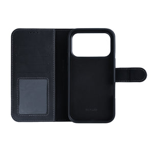 Rixus Duo Magnetic Detachable Wallet For Apple iPhone 17 Pro Max Black