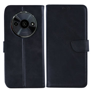 Rixus Bookcase For Xiaomi Redmi A3 Black